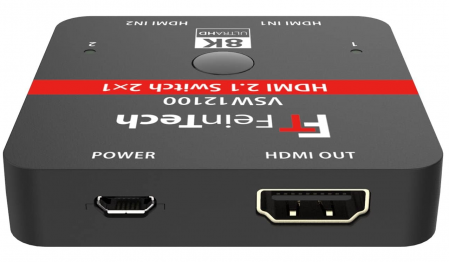 Comutator FeinTech VSW12100 Switch HDMI 2.1, 2 in 1, pentru Xbox PS5 [4]