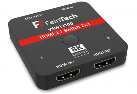 Console, Jocuri & Accesorii - Comutator FeinTech VSW12100 Switch HDMI 2.1, 2 in 1, pentru Xbox PS5