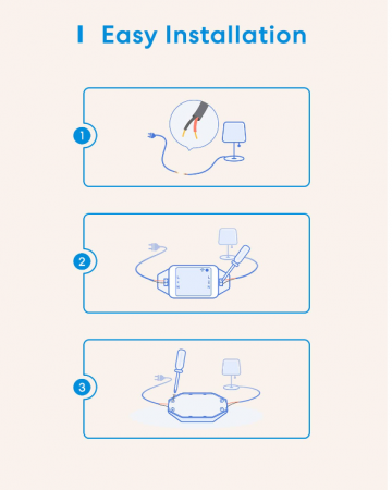 Comutator inteligent WiFi universal Meross 10A DIY, telecomandă, compatibil cu Alexa, Google Home și SmartThings, control vocal, 4 bucati [3]