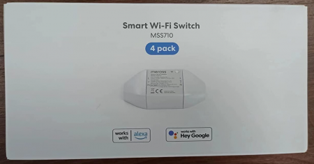 Comutator inteligent WiFi universal Meross 10A DIY, telecomandă, compatibil cu Alexa, Google Home și SmartThings, control vocal, 4 bucati [7]
