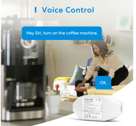 Comutator WLAN Meross, telecomandă Smart Switch pentru aparate electrice de uz casnic, 2 bucăți [2]