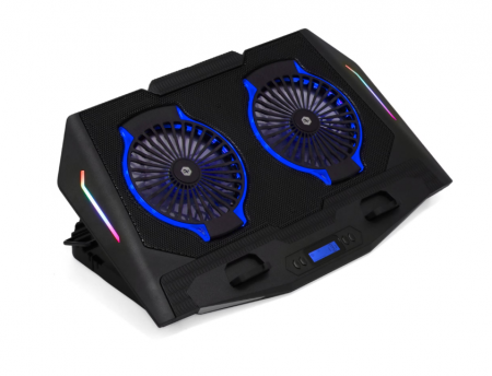 Cooler laptop gaming A+ CICN10, 17", dual USB [5]