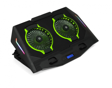 Cooler laptop gaming A+ CICN10, 17", dual USB [3]