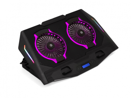 Cooler laptop gaming A+ CICN10, 17", dual USB [4]