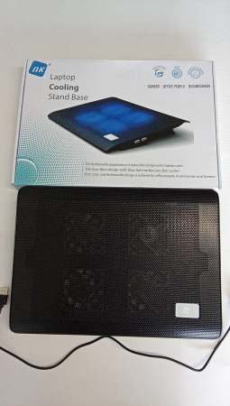 Cooler portabil pentru laptop NK, 12-17 inch, 4 ventilatoare, 2 porturi USB [1]