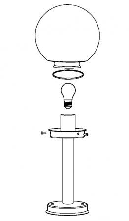 Corp de iluminat pentru exterior Eglo 30207 NISIA din otel inoxidabil [4]