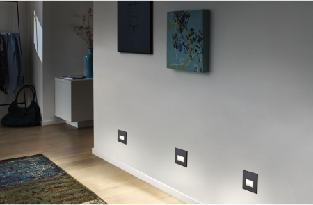 Corp de iluminat pentru scari Paulmann, LED, 1.2W, 100 lm, alb cald 2700K, negru mat [10]