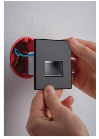 Corp de iluminat pentru scari Paulmann, LED, 1.2W, 100 lm, alb cald 2700K, negru mat [6]