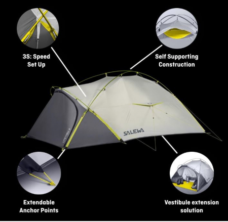 Cort 3 persoane Salewa Litetrek III [3]