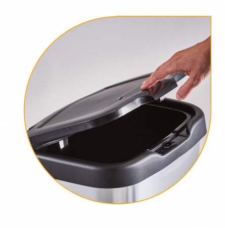 Coș cu pedală cu capac M-Home, 33.2 x 25.2 x 45.7 cm, 20 L [5]