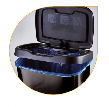 Coș cu pedală cu capac M-Home, 33.2 x 25.2 x 45.7 cm, 20 L [6]