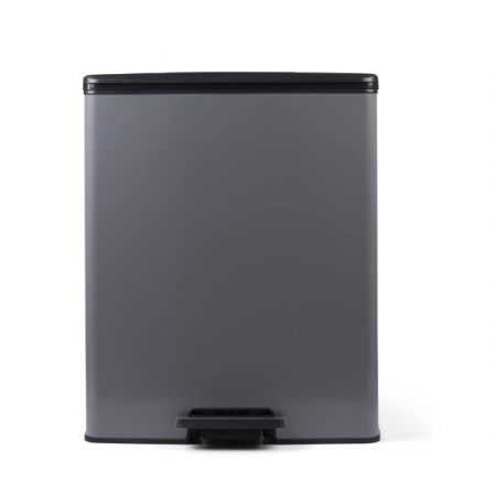 Cos de gunoi cu pedala Curver Deco, gri rece, 65L, dreptunghiular [6]