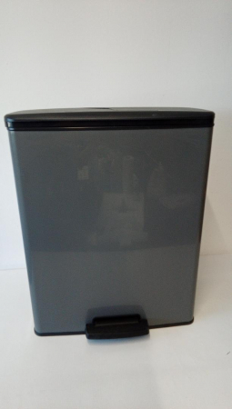 Cos de gunoi cu pedala Curver Deco, gri rece, 65L, dreptunghiular [1]