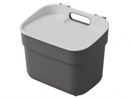 Curatenie si intretinere - Coș de gunoi Curver Ready To Collect, 5L, gri închis