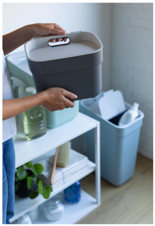 Coș de gunoi Curver Ready To Collect, 5L, gri închis [8]