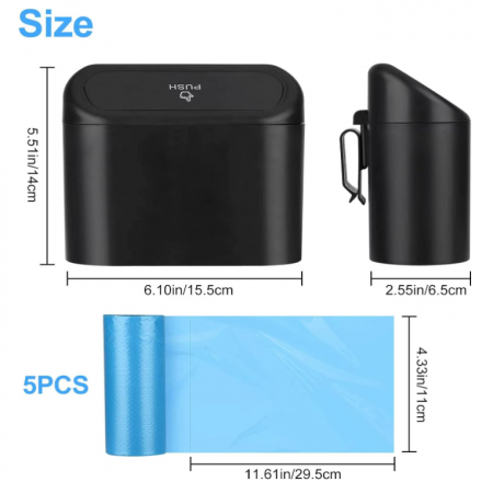 Cos de Gunoi si Depozitare pentru Masina GENERIC, 100 de bucăți saci de gunoi [2]