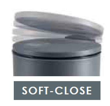 Coș de gunoi Spirella, pentru deseuri, 3 litri cu Softclose, negru [1]