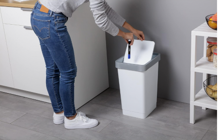 Coș de gunoi Tatay 1105052 25L, Alb, Plastic [6]