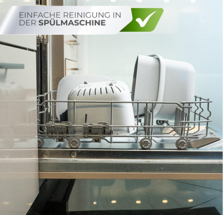 Coș de gunoi YourCasa pentru colectarea deșeurile din bucătărie 7L, gri [2]