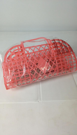 Coș tip poșetă Altsuceser pentru Paști, nunta, palja, petreceri, Roz [1]