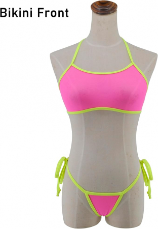 Costum de baie din 2 piese pentru femei SHERRYLO, rosu, marime unica [3]