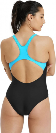 Costum de baie ingreg pentru femei Arena Swim Pro Back Graphic, negru/albastru, D 34 [2]