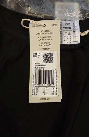 Costum de baie intreg pentru femei Adidas IB5986 3S, negru, D 42 [1]