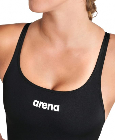 Costum de baie intreg pentru femei Arena Solid Swim Pro Team, negru, 40 [4]