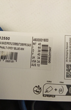 Costum de baie intreg pentru femei  Arena Waves Profile Pro, 40 [1]