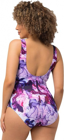 Costum de baie intreg pentru femei Ulla Popken Alice, multicolor, 58/60 [1]