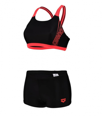 TOATE PRODUSELE - Costum de baie pentru femei Arena, 2 piese, negru/rosu, 38