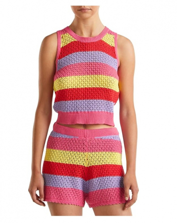 TOATE PRODUSELE - Costum de baie pentru femei (doar top-ul) United Colors of Benetton, multicolor cu dungi, XS