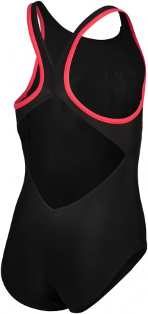 Costum de baie pentru fete ARENA Feel Girls V, negru-rosu, 152 (12-13 ani) [3]