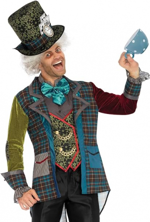 Alte articole vestimentare barbati - Costum Deluxe Mad Hatter pentru bărbați, Leg Avenue, Marimea XL