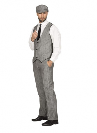 Geci si Veste barbati - Costum Peaky Blinders WILBERS & WILBERS, Anii '20 (pantaloni + vesta + sapca)
