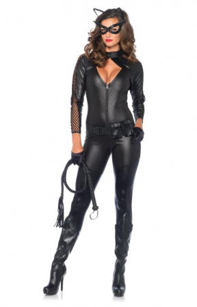 Costum pisica pentru femei Leg Avenue 85412, Catwoman, Wicked Kitty, negru, S [1]