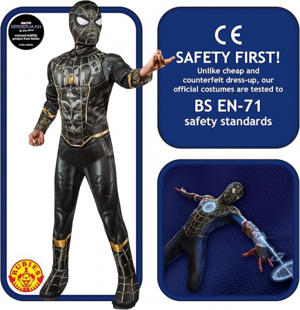 Costum Rubie's Marvel Spider-man 3 Deluxe Versiunea 2 pentru baieti, M [1]