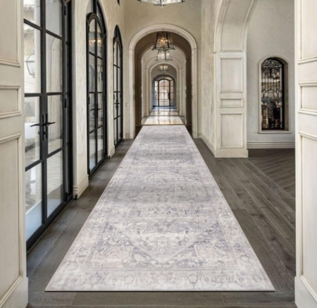 Covor vintage antiderapant, lavabil Homcomodar Boho pentru hol 80 x 300 cm [5]