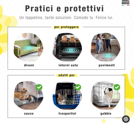 Covoraș absorbant Animal House, 38 bucati, 60 x 90 cm [6]