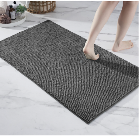 Covoraș de baie super absorbant, anti-alunecare Decomira, Gri închis, 70 x 120 cm [8]