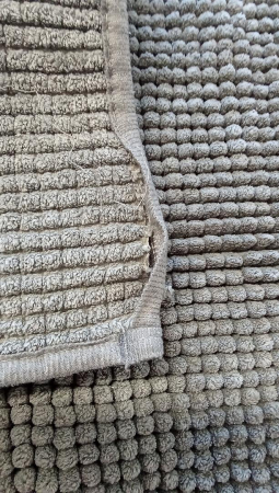 Covoraș de baie super absorbant, anti-alunecare Decomira, Gri închis, 70 x 120 cm [2]