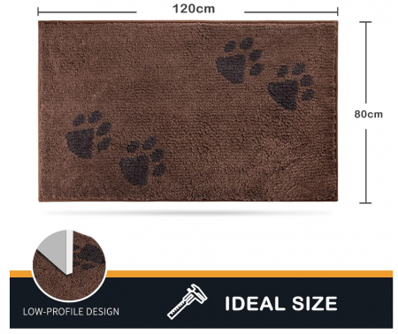 Covoras de intrare Purrugs antiderapant/lavabil la masina de spalat, 80 x 120 cm [1]