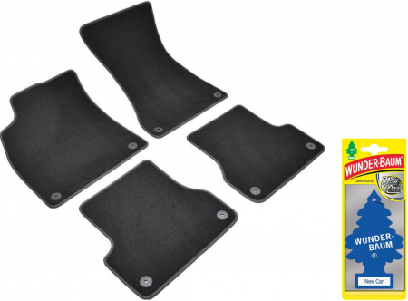 Auto Moto - Covorase auto din mocheta Umbrella pentru Audi A6 (2011-2018) + Odorizant Auto Bradut Wunder-Baum New Car
