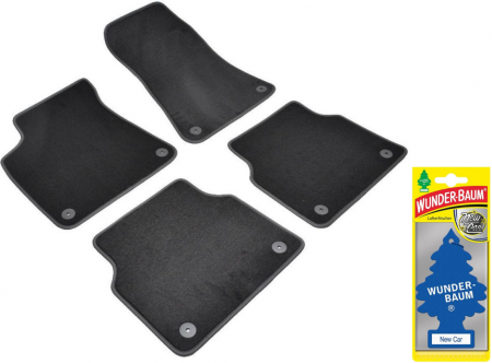 TOATE PRODUSELE - Covorase auto din mocheta Umbrella pentru Audi A8 III [D4] (2010-2017) + Odorizant Auto Bradut Wunder-Baum New Car