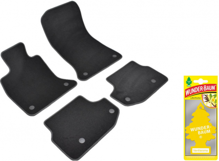 TOATE PRODUSELE - Covorase auto din mocheta Umbrella pentru BMW 5 [F10/11 LCI] (2013-2017) + Odorizant Auto Bradut Wunder-Baum Vanillaroma