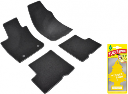 Auto Moto - Covorase auto din mocheta Umbrella pentru Dacia Duster I (2010-2013) + Odorizant Auto Bradut Wunder-Baum Vanillaroma