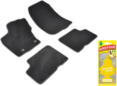 TOATE PRODUSELE - Covorase auto din mocheta Umbrella pentru Dacia Duster I (2013-2018) + Odorizant Auto Bradut Wunder-Baum Vanillaroma