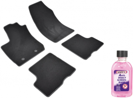 Covorase auto - Covorase auto din mocheta Umbrella pentru Dacia Duster II Prestige (2018-prezent) + Solutie Concentrata Curatare Insecte Geamuri 250Ml