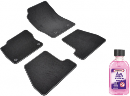 Covorase auto din mocheta Umbrella pentru Ford Focus III (2011-2018) + Solutie Concentrata Curatare Insecte Geamuri 250Ml [0]