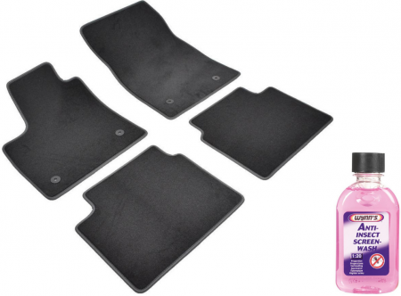 Covorase auto - Covorase auto din mocheta Umbrella pentru Ford Focus IV (2018-prezent) + Solutie Concentrata Curatare Insecte Geamuri 250Ml